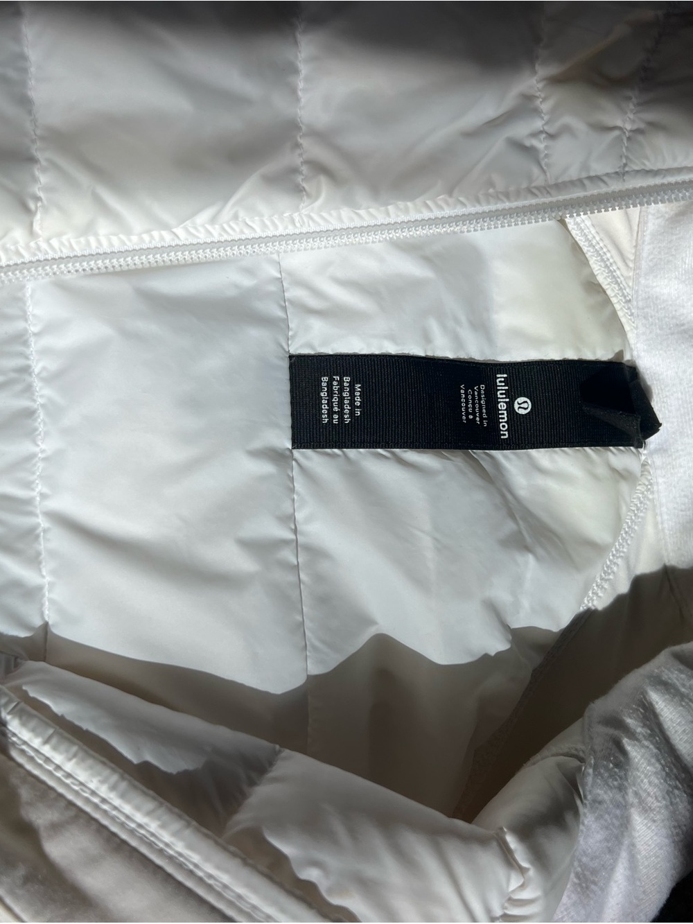 lululemon athletica White Quilted Zip-Front puffer Vest - Picture 4 of 7